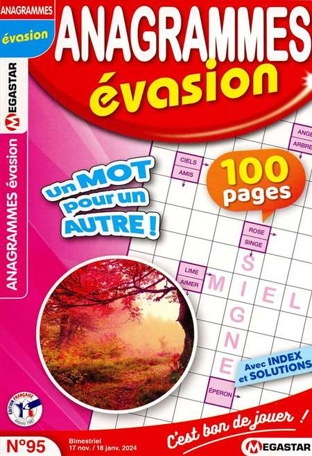 ANAGRAMMES EVASION  