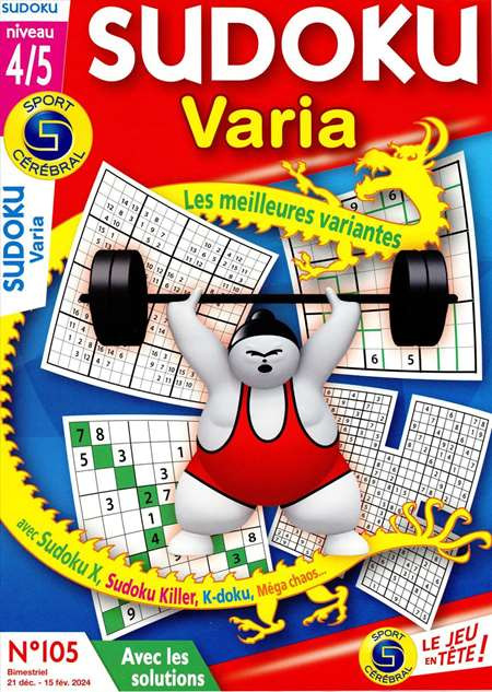 SUDOKU VARIA NIVEAU 4/5  