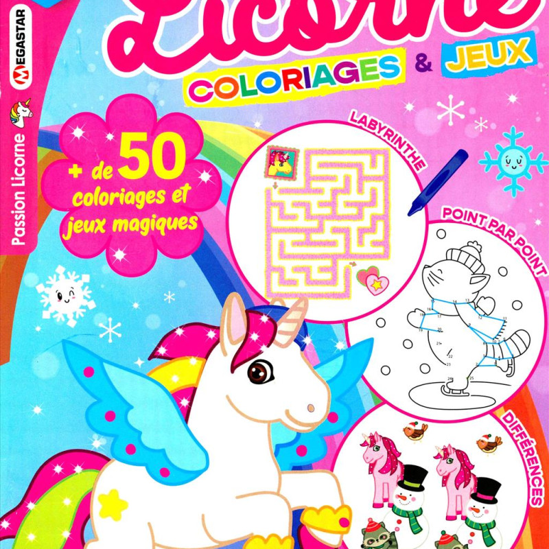 PASSION LICORNE COLORIAGES ET JEUX 